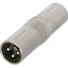 ADAPTADOR XLR3 MACHO-MACHO NEUTRIK