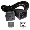 CABLE ALIMENTACION C19 H-C20 M 2M NEGRO