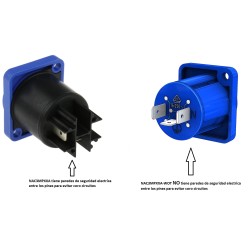 CONECTOR POWERCON 20A IN AZUL CHASIS NEU
