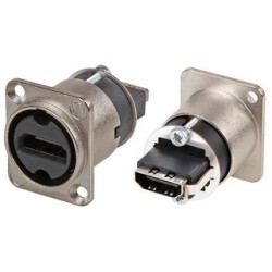 CONECTOR ADAPTADOR HDMI H-H PANEL NIKEL
