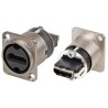 CONECTOR ADAPTADOR HDMI H-H PANEL NIKEL