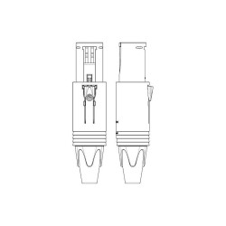CONECTOR XLR3 MACHO Y HEMBRA AEREONEUTRI