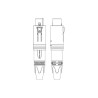 CONECTOR XLR3 MACHO Y HEMBRA AEREONEUTRI