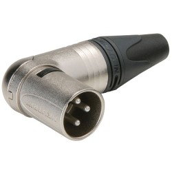 CONECTOR XLR3 M CODO AEREO NIKEL NEUTRIK