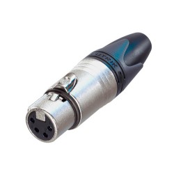 CONECTOR XLR4 HEMBRA AEREO NIKEL NEUTRIK