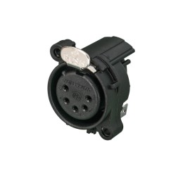 CONECTOR XLR5 HEMBRA C/I CODO NEUTRIK
