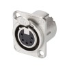 CONECTOR XLR5 HEMBRA PANEL NIKEL NEUTRIK