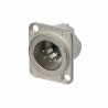 CONECTOR XLR5 MACHO PANEL NIKEL NEUTRIK