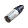 CONECTOR XLR5 MACHO AEREO NIKEL NEUTRIK