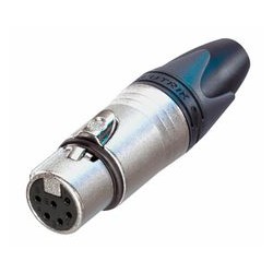 CONECTOR XLR6 HEMBRA AEREO NIKEL NEUTRIK