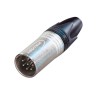 CONECTOR XLR6 MACHO AEREO NIKEL NEUTRIK