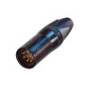 CONECTOR XLR6 MACHO AEREO NEGRO NEUTRIK