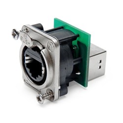CONECTOR RJ45 DOBLE H CAT5EPANEL NEUTRIK
