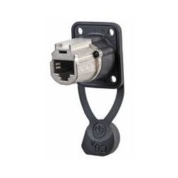 CONECTOR RJ45 DOBLE H CAT6APANELIP68 NEU