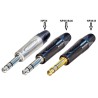 CONECTOR JACK M 6,35mm ST NEGRO NEUTRIK