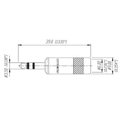 CONECTOR MINIJACK M 3,5mm ST REAN XL