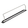 PANEL 19" 1U 16 PUERTOS XLR+ VARILLA+POR