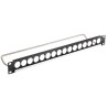 PANEL 19" 1U 16 PUERTOS XLR+ VARILLA+POR