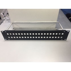 PANEL 19" 2U 2X20 BNC+2 VARILLAS (VACIO)