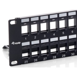 PANEL 19" 48P 2U RJ45 VACIO+ GUIA CABLE