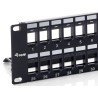 PANEL 19" 48P 2U RJ45 VACIO+ GUIA CABLE