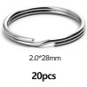 PACK 20 ANILLAS 28mm PARA LLAVEROS