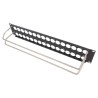 PANEL 19" 2U 32 PUERTOS XLR+ VARILLA+POR