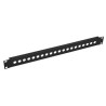 PANEL 19" 1U 1x20 BNC NEGRO (VACIO)