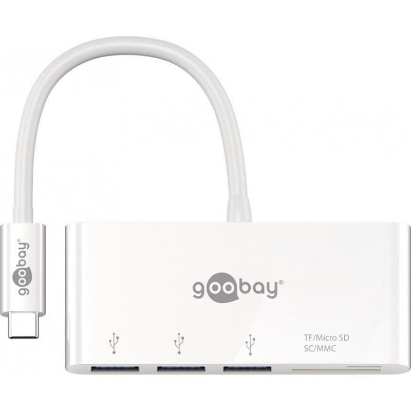 ADAPTADOR USB C M-3xUSB 3.0+LECTOR TARJE