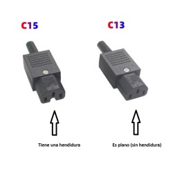 CONECTOR ALIMENTACION C15 HEMBRA RECTO