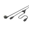 CABLE ALIMENTACION "Y" RED-2xCPU C13 2M