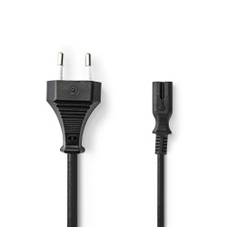 CABLE ALIMENTACION RED-FORMA 8 2M NEGRO