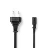 CABLE ALIMENTACION RED-FORMA 8 2M NEGRO