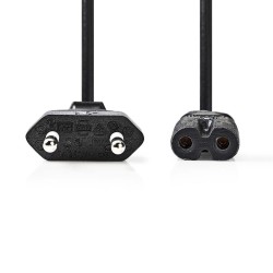 CABLE ALIMENTACION RED-FORMA 8 2M NEGRO