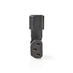 ADAPTADOR C13-C14 CODO 90º NEGRO 270º