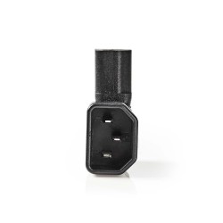 ADAPTADOR C13-C14 CODO 90º NEGRO 270º