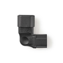 ADAPTADOR C13-C14 CODO 90º NEGRO 270º