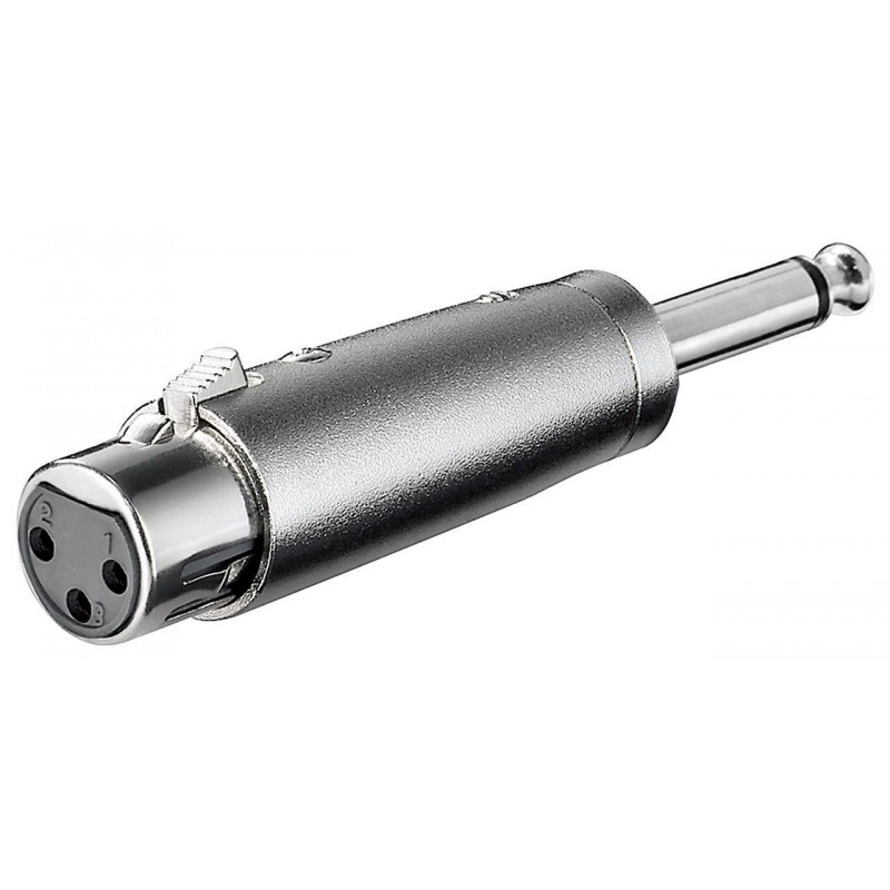 ADAPTADOR XLR3 H-JACK 6,3 M MONO