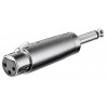 ADAPTADOR XLR3 H-JACK 6,3 M MONO
