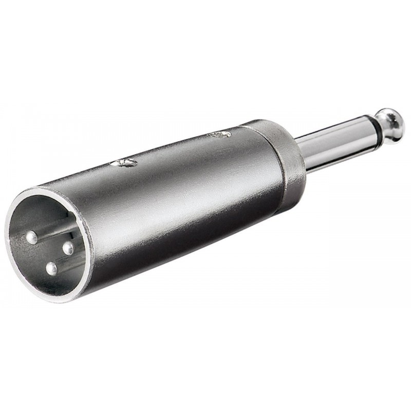 ADAPTADOR XLR3 M-JACK 6,3 M MONO