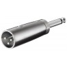 ADAPTADOR XLR3 M-JACK 6,3 M MONO