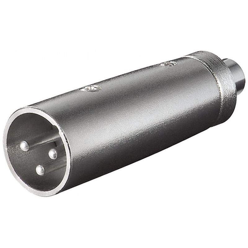 ADAPTADOR XLR3 MACHO-RCA HEMBRA