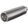 ADAPTADOR XLR3 MACHO-RCA HEMBRA