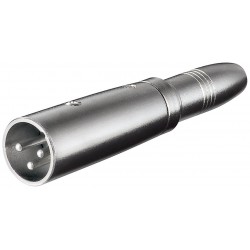 ADAPTADOR XLR3 M-JACK 6,3 H MONO