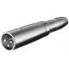 ADAPTADOR XLR3 M-JACK 6,3 H MONO
