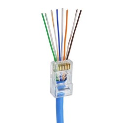 CONECTOR EZ-RJ45 MACHO UTP CAT6
