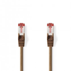 CABLE SFTP CAT6 RJ45 M-M 5M MARRON LSZH