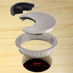PASACABLES REDONDO CEPILLO MESA 60mm MET