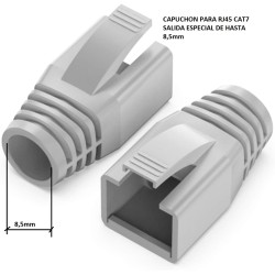 CAPUCHON PARA RJ45 CAT7 GRIS Ø8,5mm BIG
