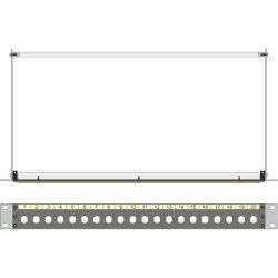 PANEL 19" 1U 1x20 BNC NEGRO (VACIO)